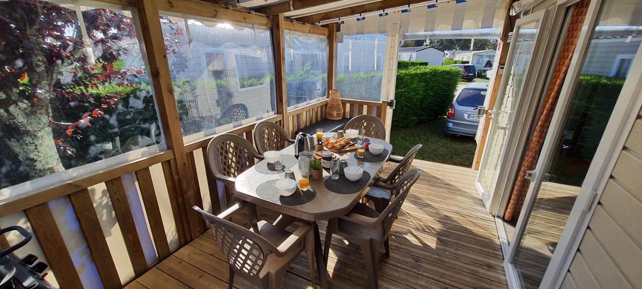 Mobilhome 2Ch Climatise-Terrasse Fermee-4 Velos-Camping 4 Etoiles Les Charmettes 레 마트 외부 사진