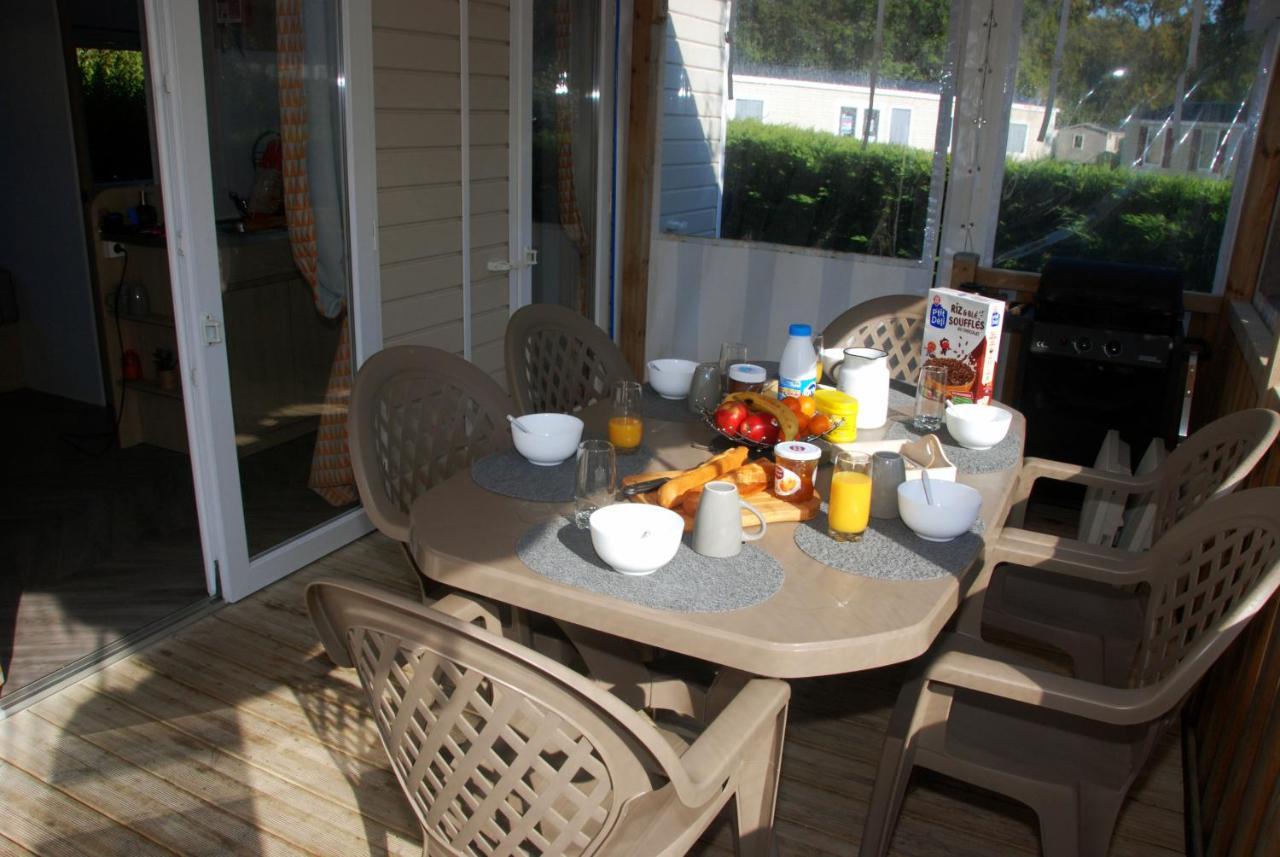 Mobilhome 2Ch Climatise-Terrasse Fermee-4 Velos-Camping 4 Etoiles Les Charmettes 레 마트 외부 사진
